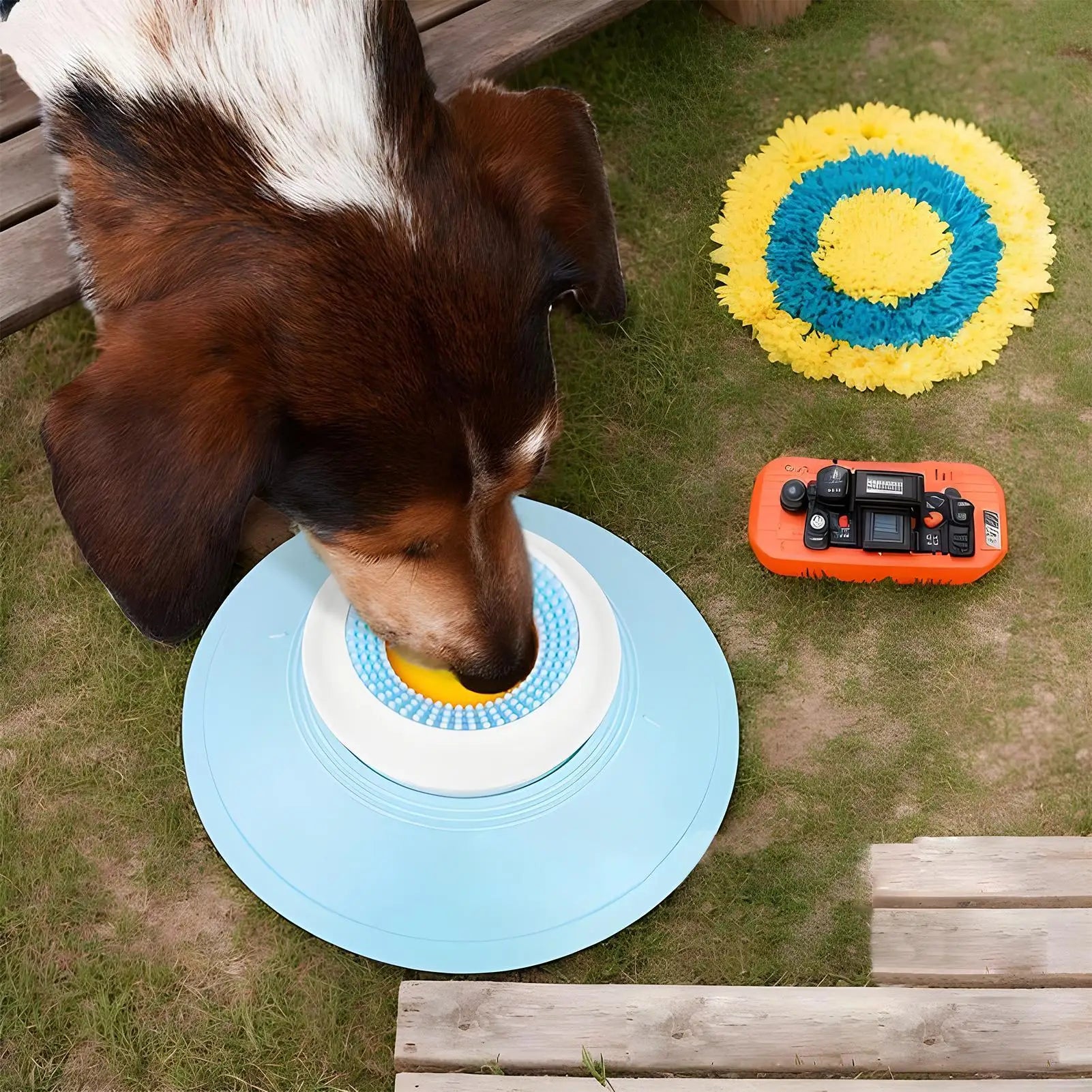Dog Slow Feeder Lick Bowl Slow Eating Dog Lick Bowl with Suction Cup Anti-Choking Snuffle Pet Calming Mat for Small Medium