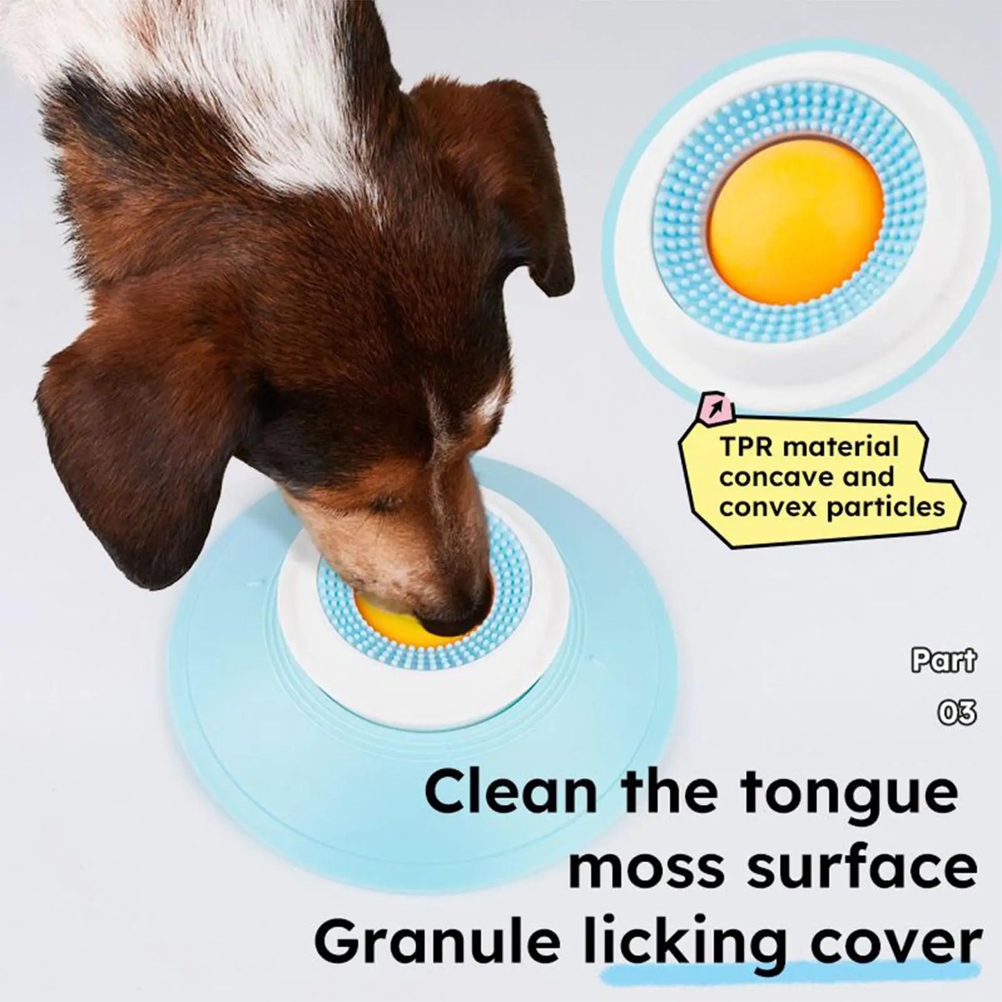 Dog Slow Feeder Lick Bowl Slow Eating Dog Lick Bowl with Suction Cup Anti-Choking Snuffle Pet Calming Mat for Small Medium